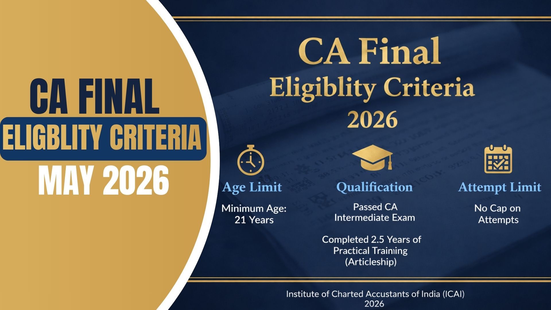 CA Final Eligibility 2026: Requirements, Age Limit & SPOM Rules