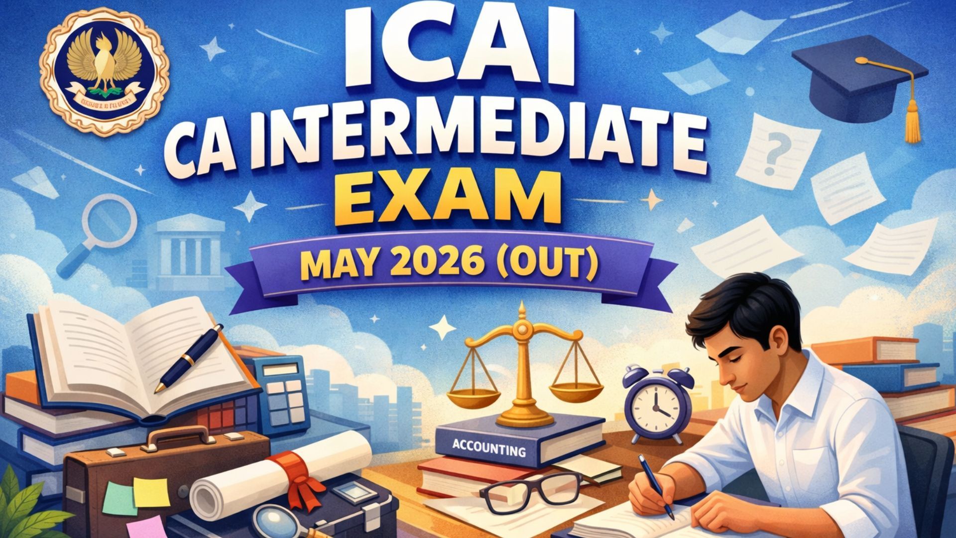 Icai Module Intermediate ICAI CA Intermediate Exam Date May 2026 (Out) | Full Schedule